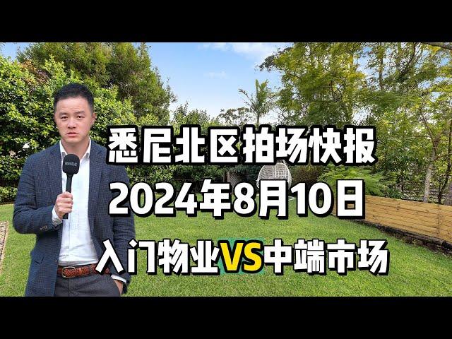 2024年8月10日悉尼拍卖现场快讯 ｜入门物业VS中端市场