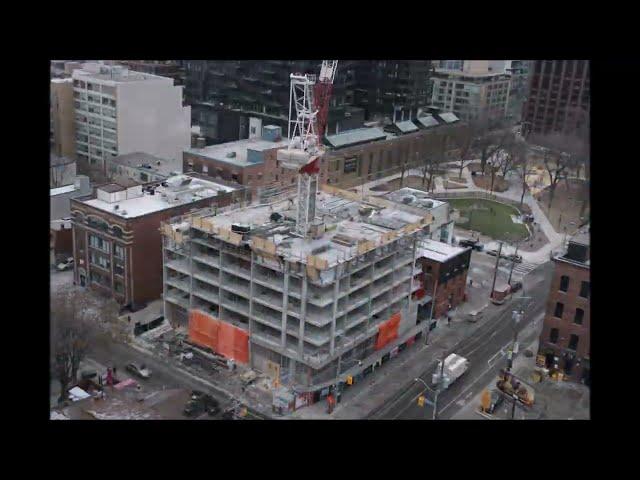 123 Portland - Construction Time Lapse, May 2022 | New Condos Coming to Toronto by Minto Communities