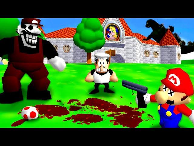 Super Mario 64 Gore/Hard Mode - A Comically Brutal & Unfair Mod with Lots of Hilarious Ways to Die!