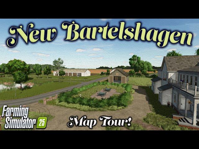 REVITALISED! “NEW BARTELSHAGEN” MAP TOUR! ON Farming Simulator 25 (Review) PS5.