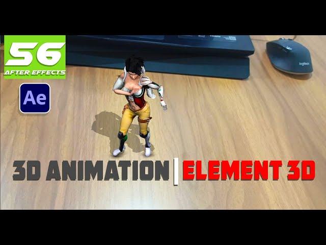 After Effects Class - 56 | 3D Character Animation | Element 3D