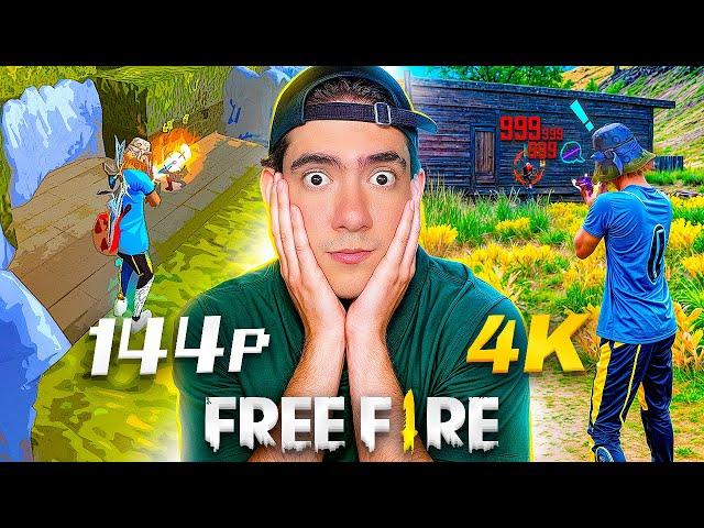 JUGUE FREE FIRE con LOS GRAFICOS MAS BAJOS QUE EXISTEN !! | TheDonato