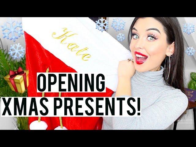 OPENING CHRISTMAS PRESENTS 2017! HUGE UNBOXING! | KatesBeautyStation