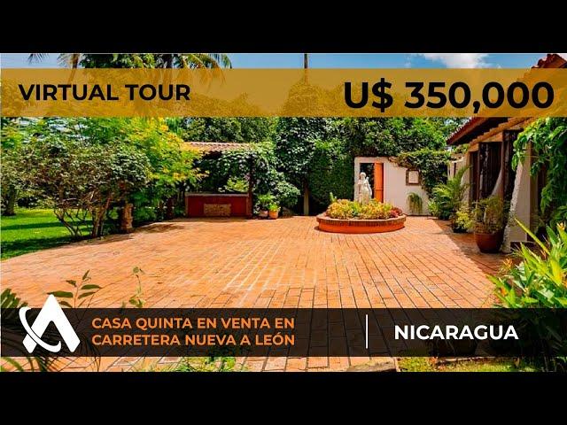 OPORTUNIDAD Casa Quinta en Venta en Leon Carretera Vieja @ US $350K | Bienes Raices Leon Nicaragua