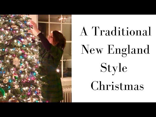 A Traditional Christmas Home tour in a true classic New England style home