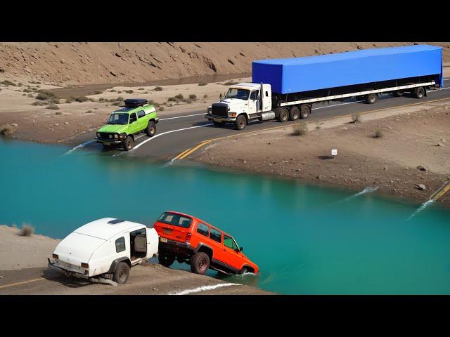 Cars vs Deep Water Challenge #4 in BeamNG Drive!