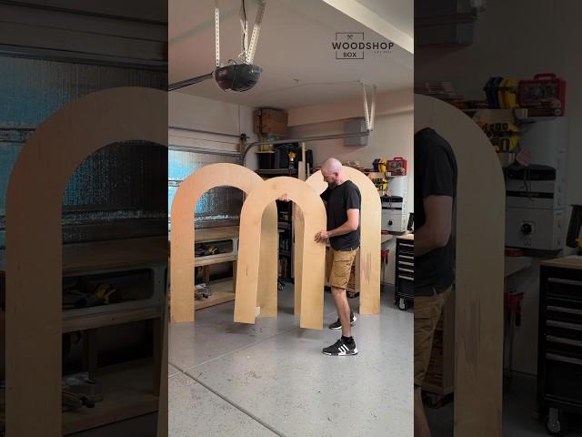 Rainbow arch building #diy #woodworking #backdrop