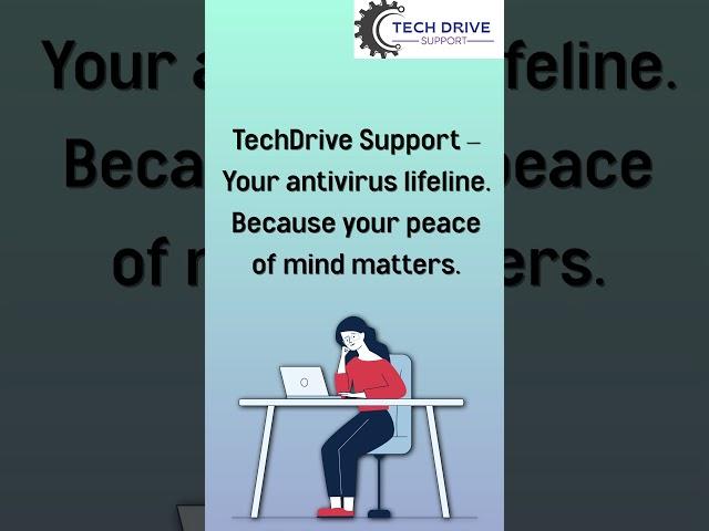 TechDrive Support – Your antivirus lifeline! #techsupport #tech #technology