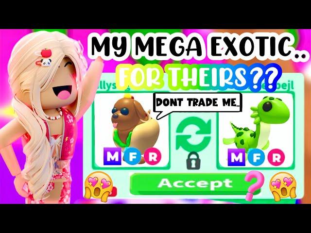 MY MEGA EXOTIC HOT DOGGO FOR THEIR MEGA NESSIE?!#adoptmeroblox #preppyadoptme #preppyroblox