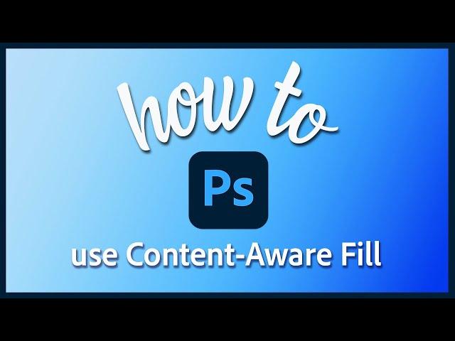 How to use content-aware fill in Photoshop