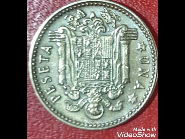 1947 Spanish 1psetas Francisco Franco worth money rare