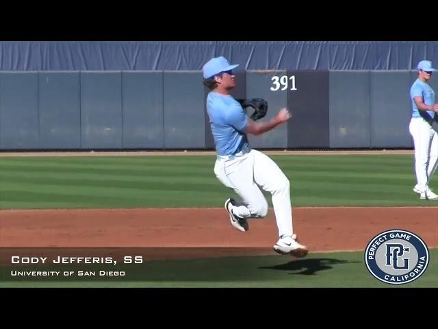 Cody Jefferis Prospect Video, SS, University of San Diego