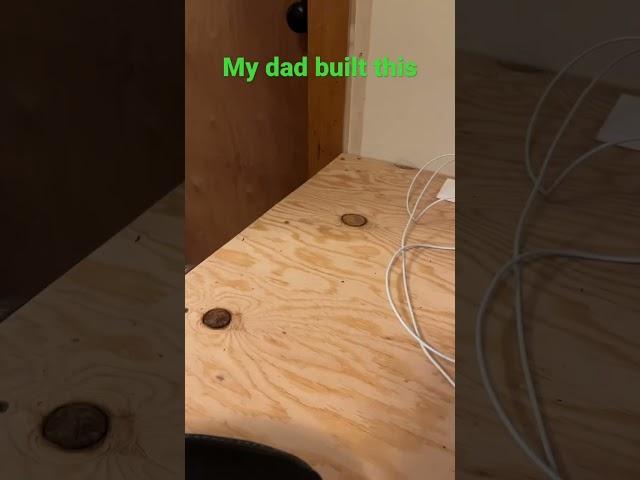 My dad built a desk #believer