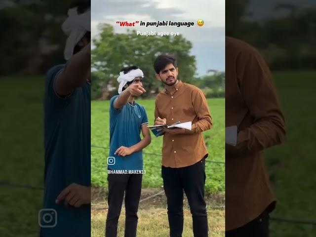 punjabi agee oye hassa pann