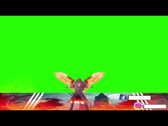 Flame wraith set 3D gaming overlay  | 3D character overlay green screen #nocopyright #flamewraith