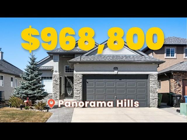 Tour a $968,800 Walkout Bungalow Home in Panorama Hills Estates in Calgary!