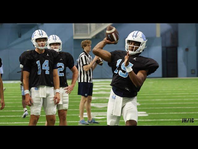 UNC QB Battle: Max Johnson vs Conner Harrell | Spring Practice Clips