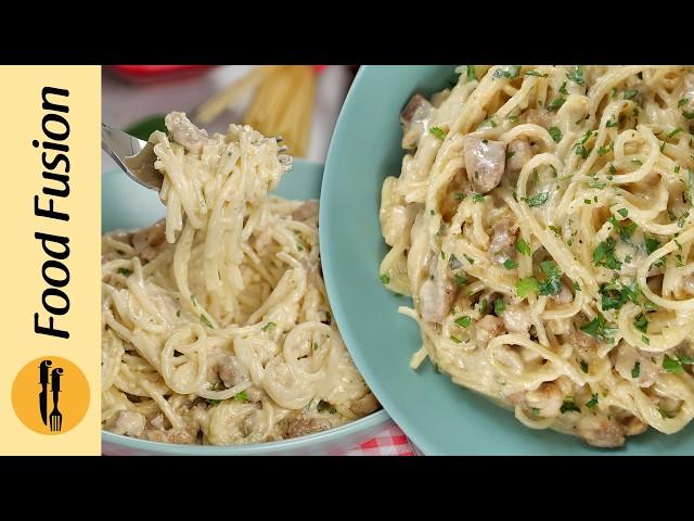 Creamy Carbonara Spaghetti Recipe by Food Fusion