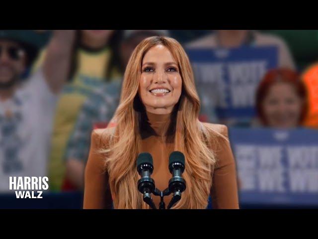 Jennifer Lopez Endorses Kamala Harris for President of the United States