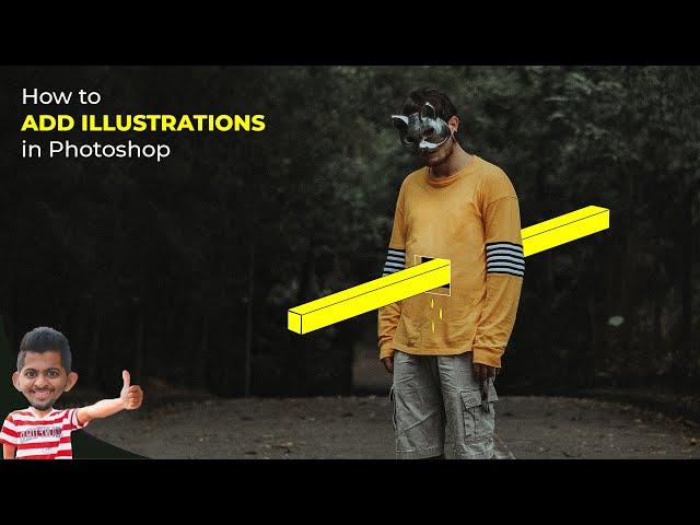 How to Add Illustrations in Photoshop | Photoshop vibes