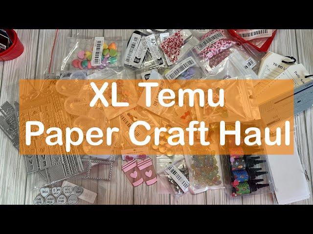 XL Temu Paper Craft Haul with links