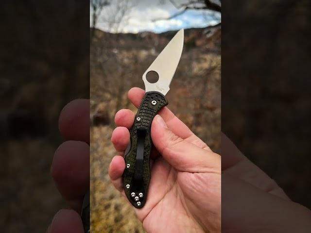 Delica® 4 Lightweight Zome Green   #Spyderco #SpydercoKnives