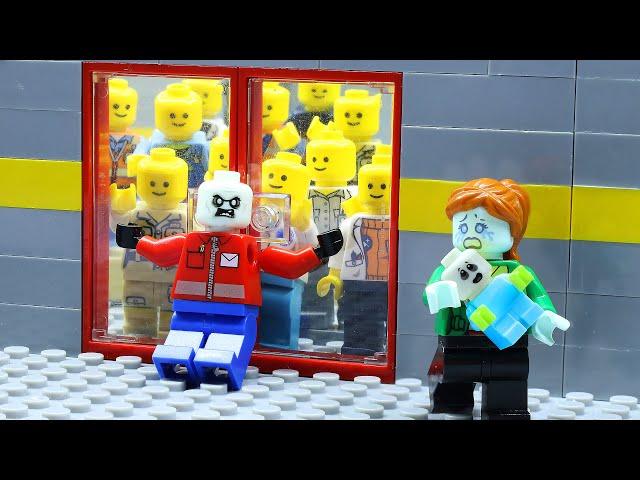 Lego Zombie Human Apocalypse: Zombie Defense | Lego Stop Motion Animation