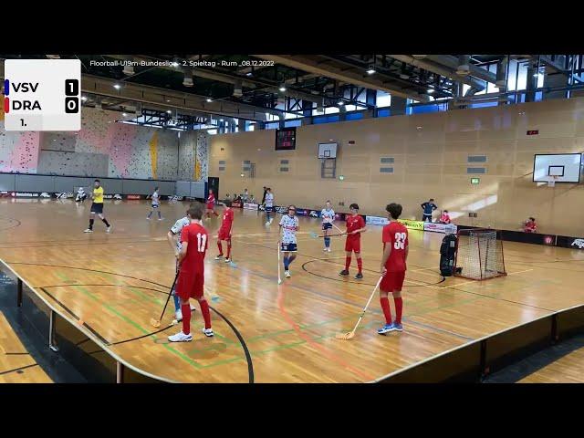 Floorball-U19m-Bundesliga - (2-02) VSV Unihockey vs. FBC Dragons _08.12.2022, 12.15 Uhr