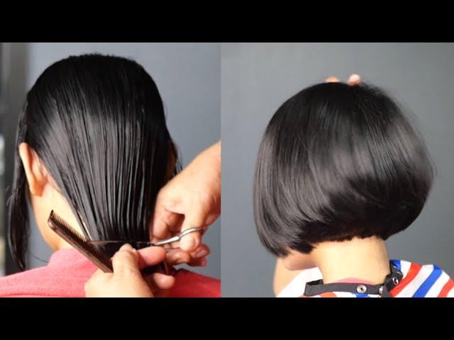 Bob haircut from thin hair