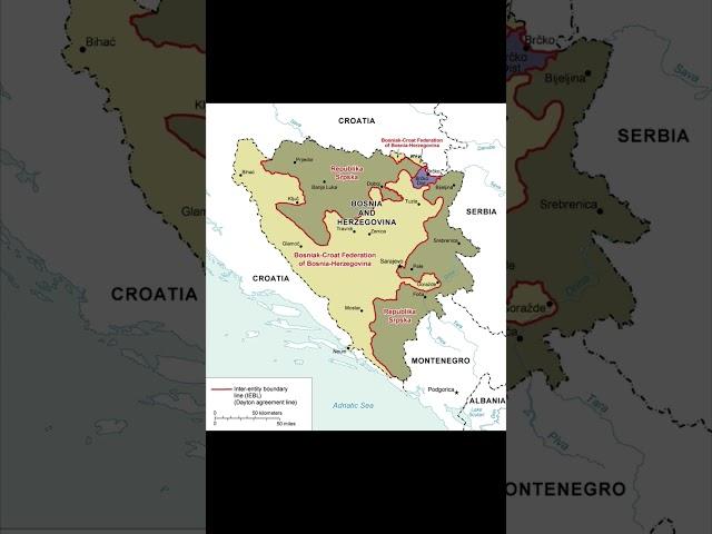 #Bosnia and Herzegovina Country Map#