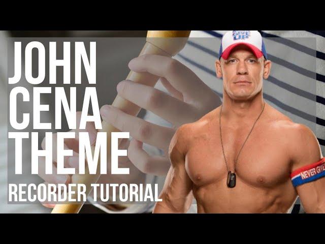 How to play John Cena Theme by John Cena on Recorder (Tutorial)