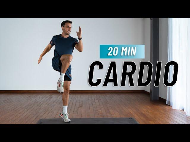 20 Min BEGINNER CARDIO Workout For Fat Burn (No Equipment, At Home)