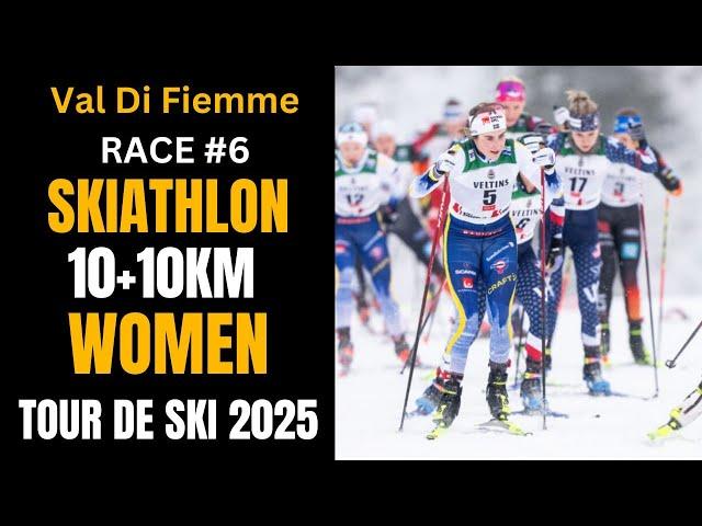 Stage #6 Skiathlon(10+10km) Women Tour De Ski 2025 Val Di Fiemme (Ita)