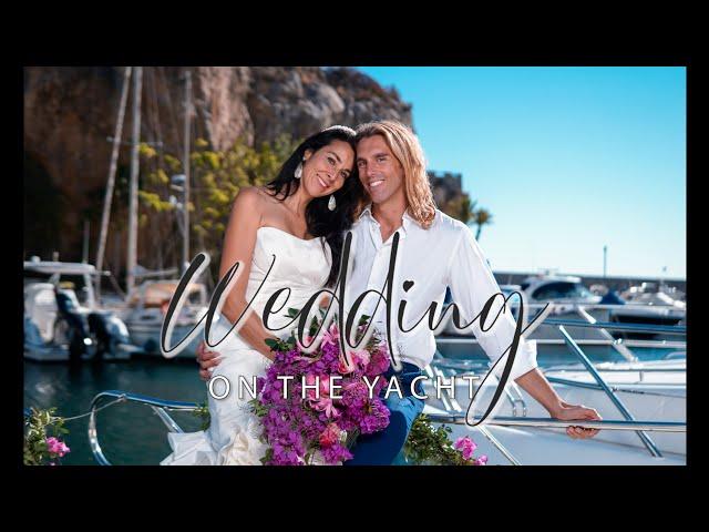 Wedding on a Yacht in Nerja/ Malaga/ Spain - 4K CINEMATIC VIDEO Destination wedding, venue abroad