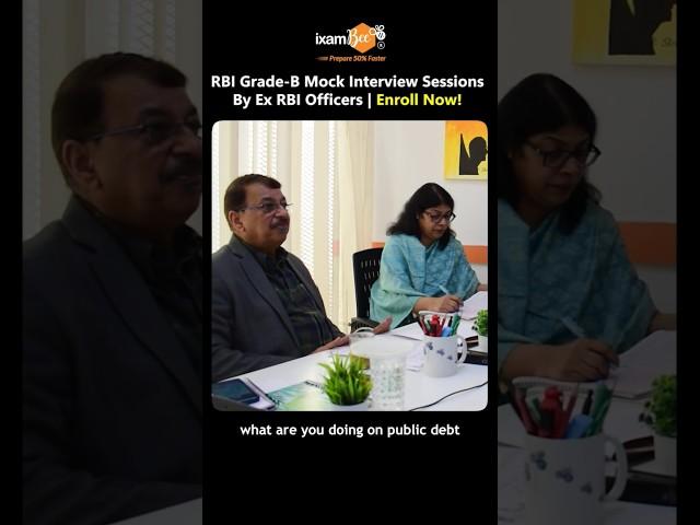 Glimpses of RBI Grade B Mock Interview Sessions #rbi #rbiinterview #ixambee #interviewtips