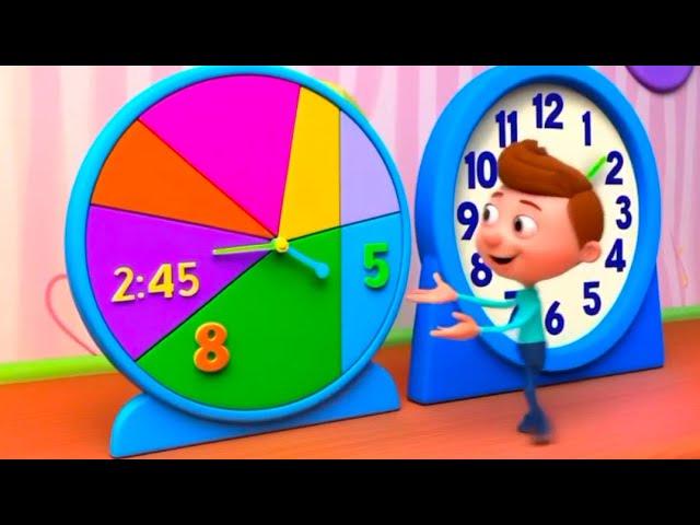 " Learn to Tell Time with Mr. Clock! | Fun Songs & Nursery Rhymes for Kids "