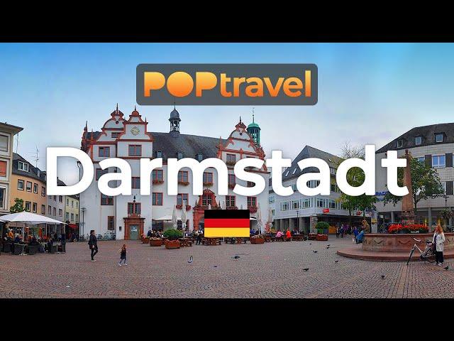 Walking in DARMSTADT / Germany - 4K 60fps (UHD)