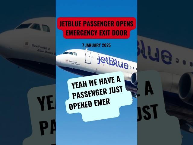 Slide was deployed #aviation #jetblue #emergency #avgeek