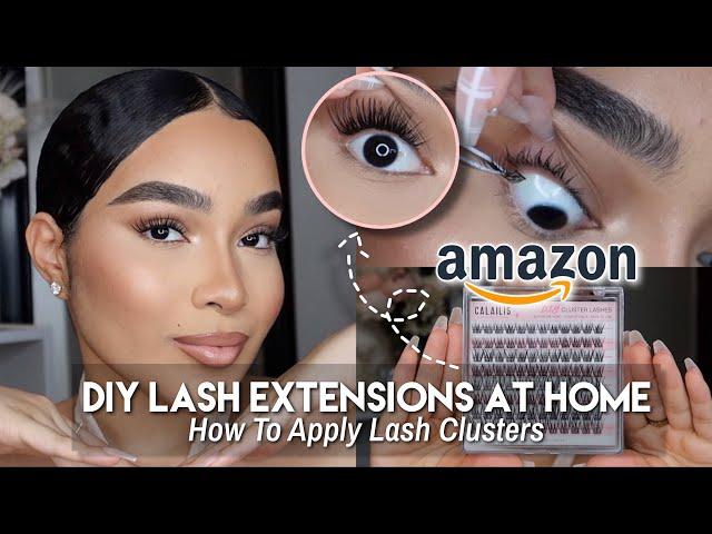 DIY Lash Extensions At Home | AMAZON INDIVIDUAL LASH EXTENSIONS TUTORIAL | Calailis Lashes