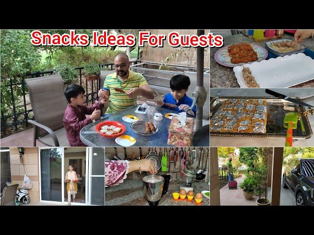 Snacks Ideas For Guests /INDIAN NRI MOM BUSY MORNING ROUTINE/Chicken Sticks