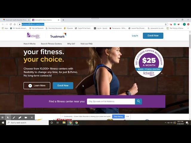 How to sign up for Active & Fit Direct