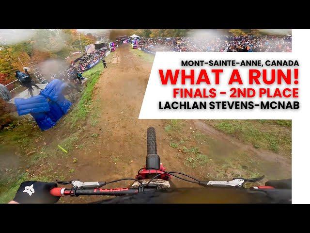 GoPro: What a run! Lachlan Stevens-McNab 2nd Place Finals  - Mont-Sainte-Anne - 24' DH MTB World Cup