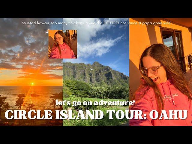 the BEST island tour of OAHU: e noa tours  waterfall, dole plantation, temples & more! hawaii vlog!