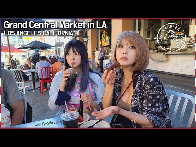 미국여행 - 100년 넘은 시장 그랜드 센트럴 마켓 | The Donut Man in Grand Central Market Los Angeles