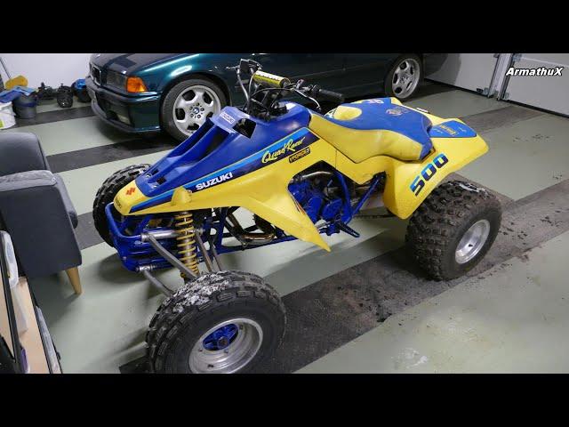 Suzuki LT500R QUADZILLA 2-Stroke - Winter Coldstart Warm up