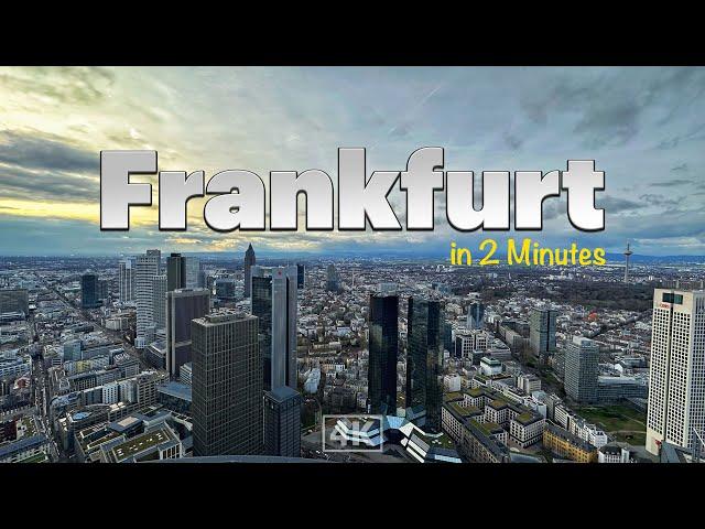  Frankfurt, Germany in 2 minutes | Drone + Pocket [4K]