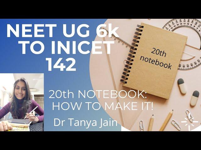 20th Notebook: How to make it?