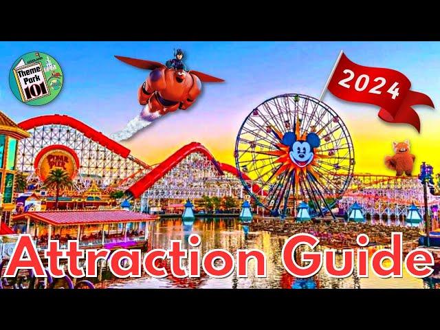 Disney California Adventure ATTRACTION GUIDE - 2024 - All Rides + Shows - Disneyland Resort