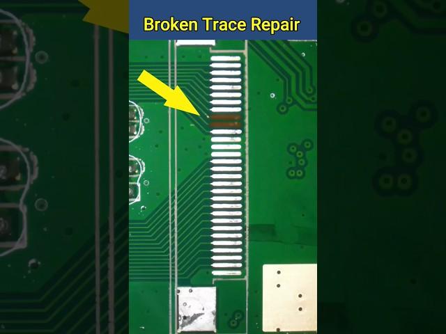 Broken Trace Repair #electronics #mobilerepair