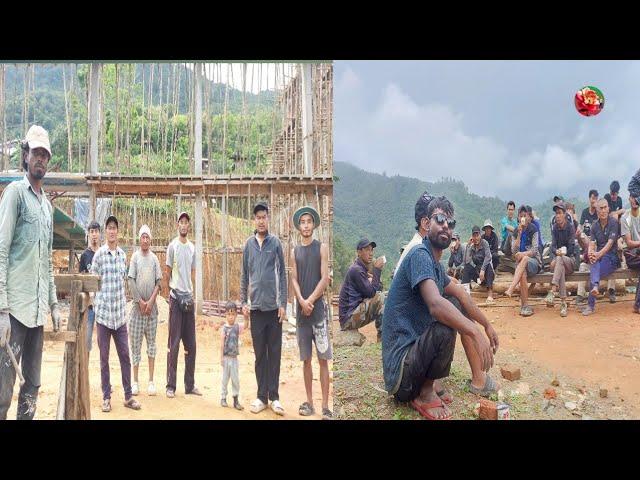 Men's fellowship (TBCP) working in new church building construction| Longi Vlogs |